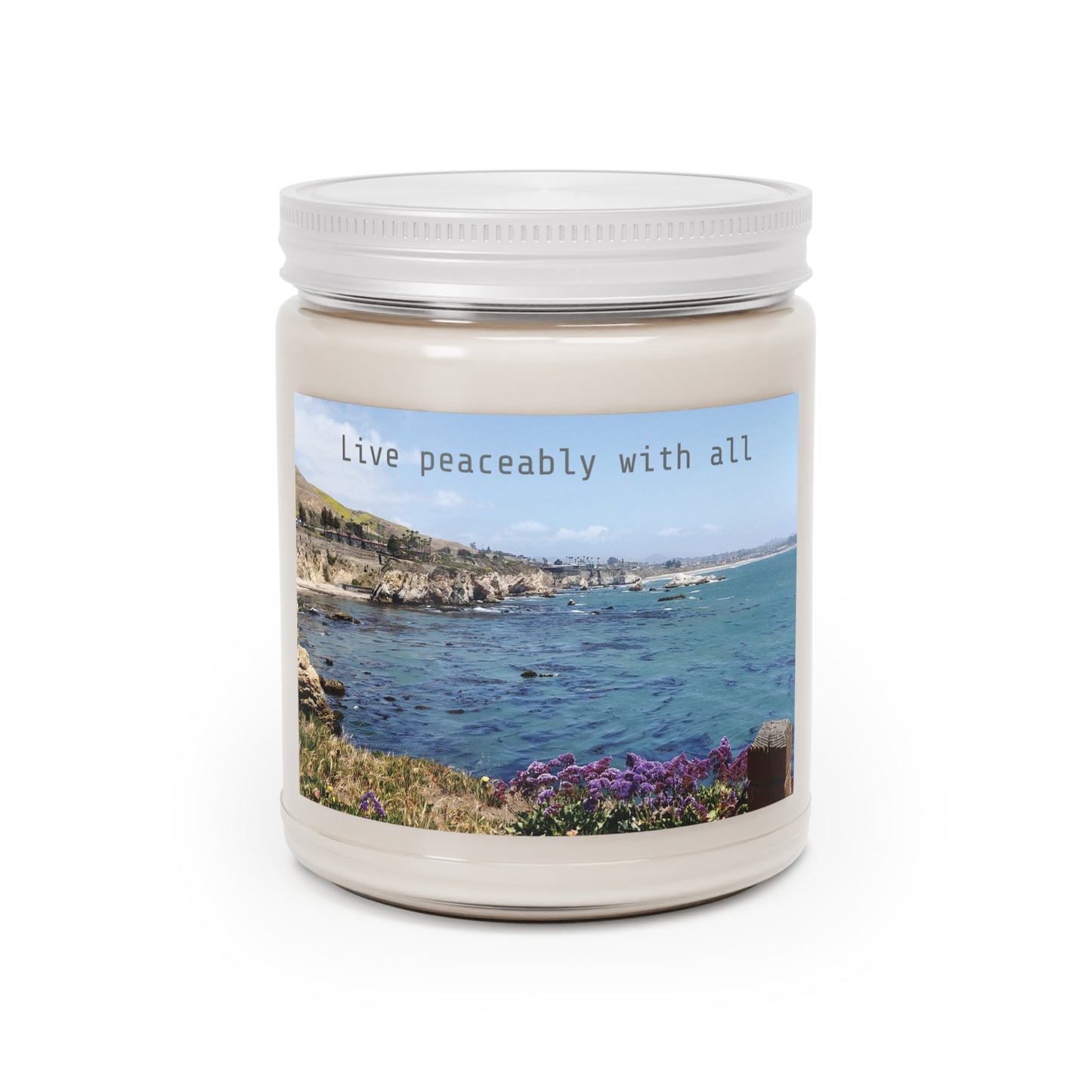 KJV Verse Candle, Live Peaceably With All