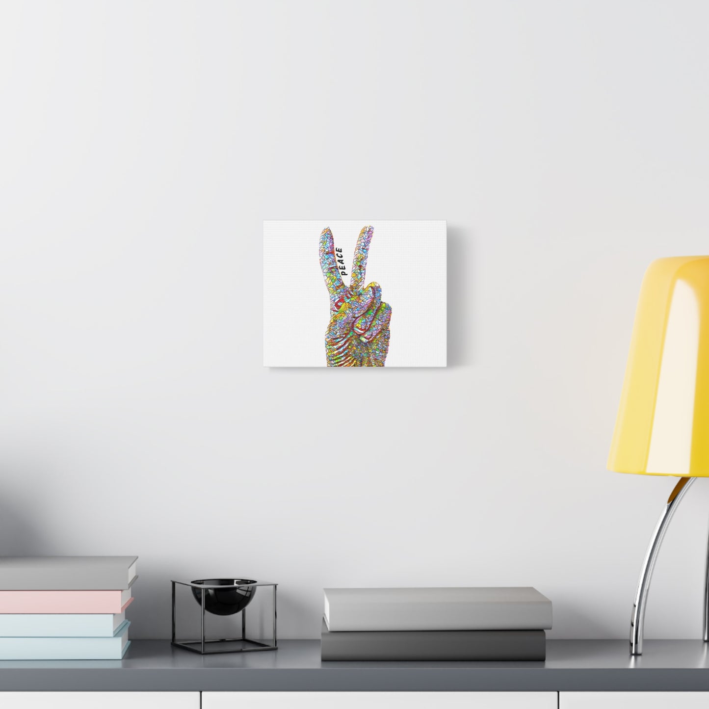 Colorful Peace Sign, Mindful Art