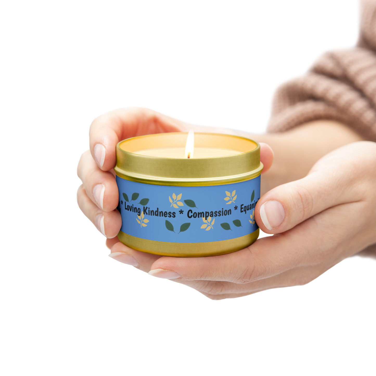 Good Vibes Scented Candle, Joy Loving Kindness Compassion Equanimity