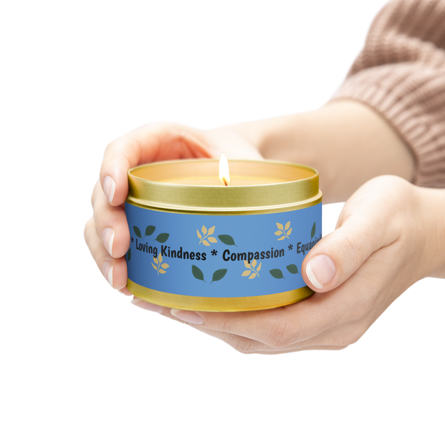 Good Vibes Scented Candle, Joy Loving Kindness Compassion Equanimity