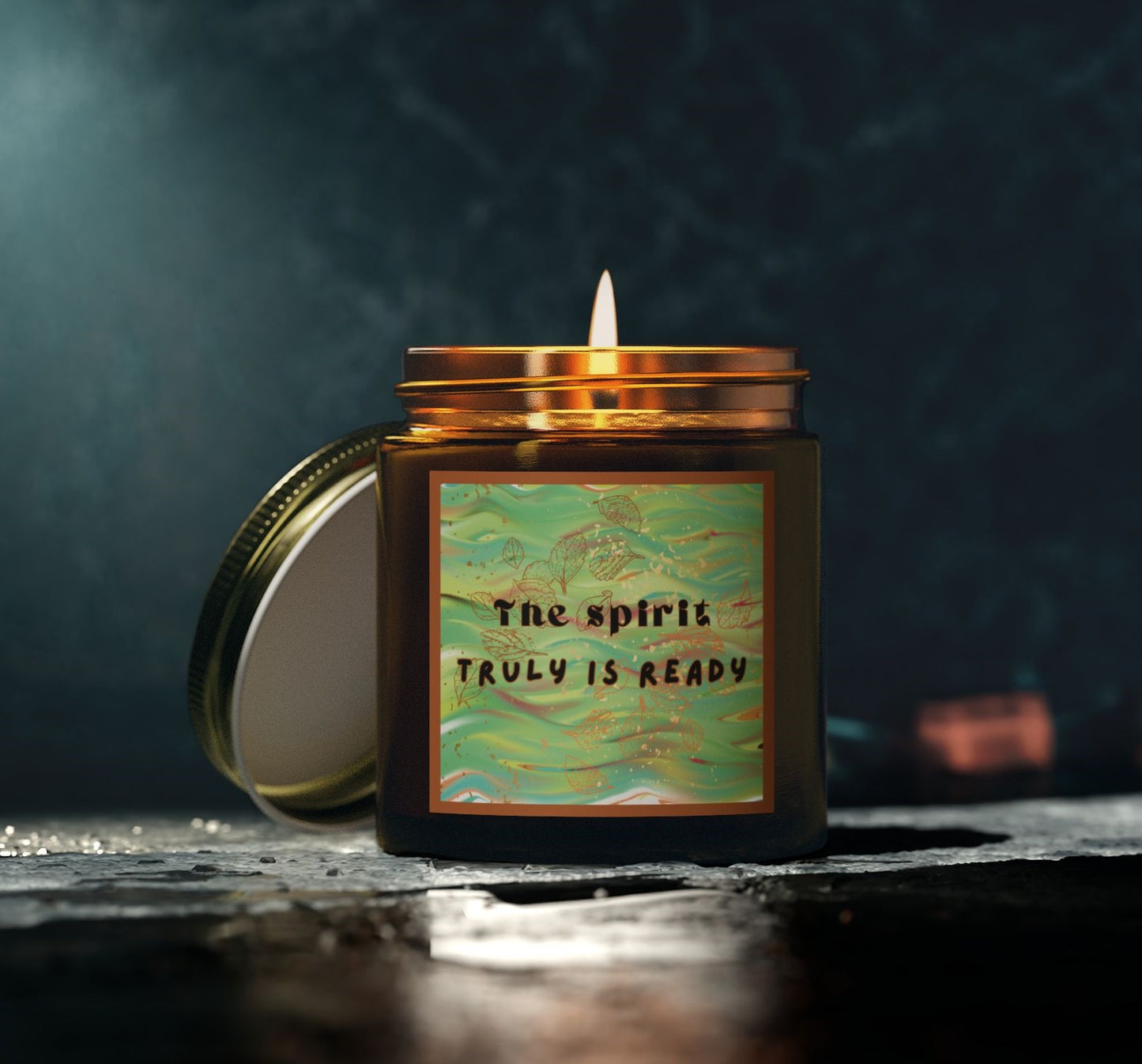 Vela de cristal, versículo El Espíritu está verdaderamente listo