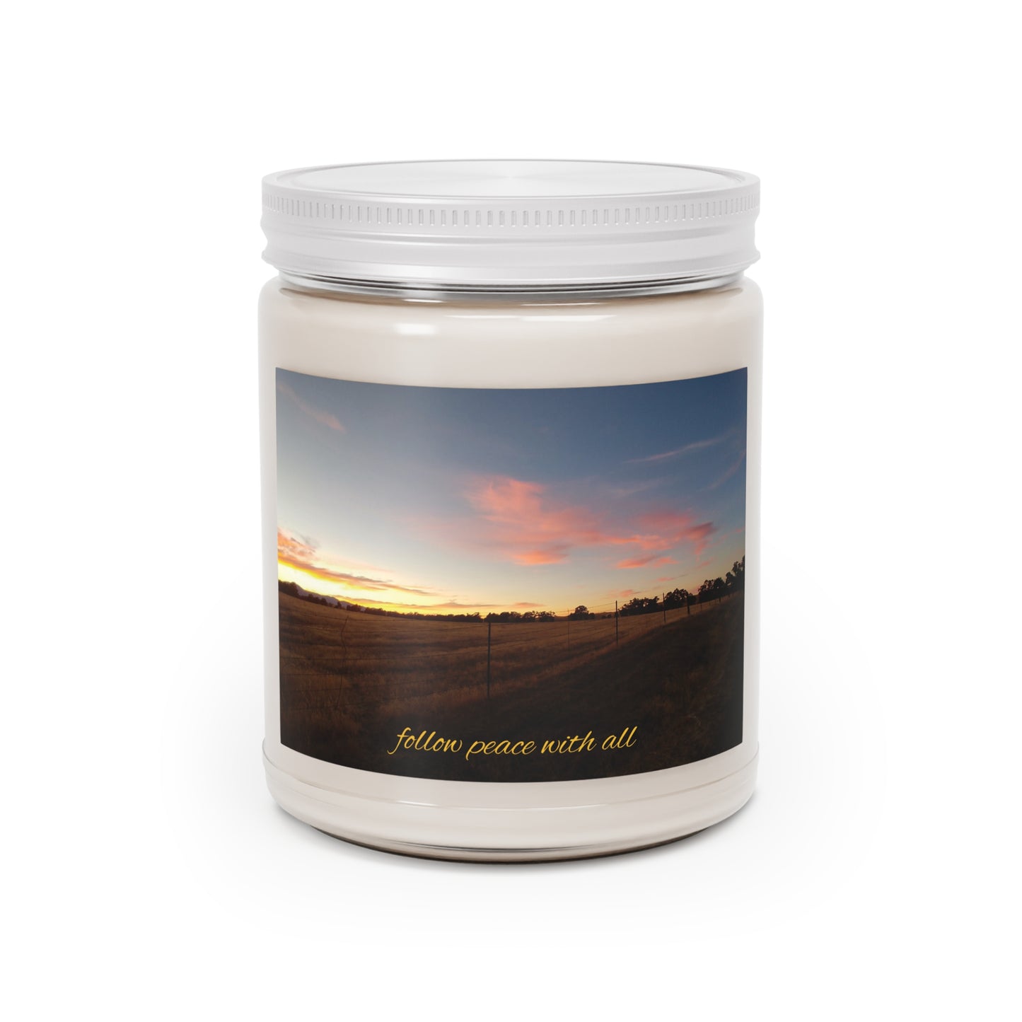 Unity Consciousness Candle, Follow Peace With All KJV