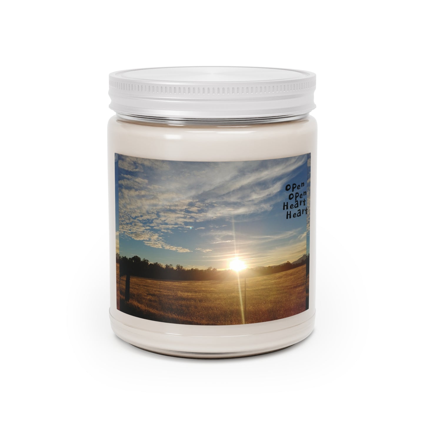 Wisdom Compassion Consciousness Candle, Open Heart Open Heart