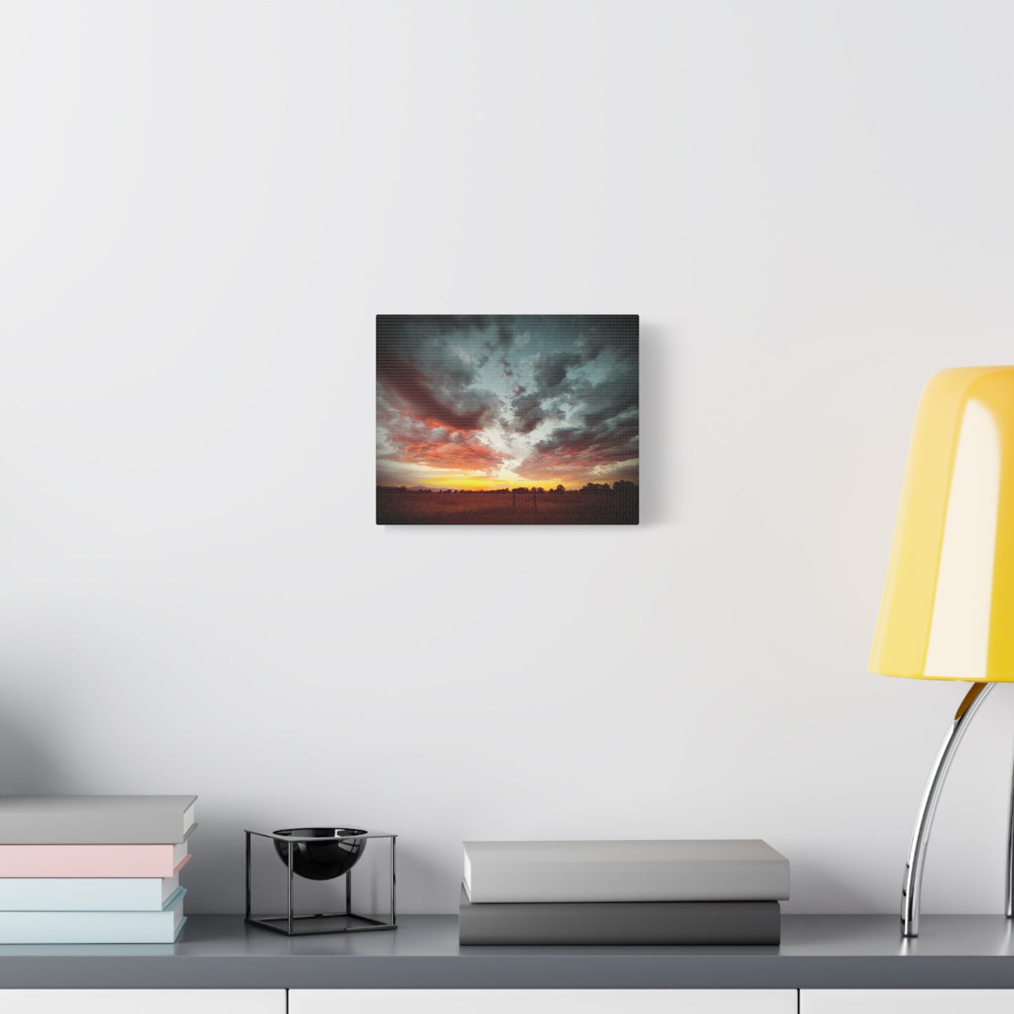 Cloudscape Drama, Sunset Landscape Art