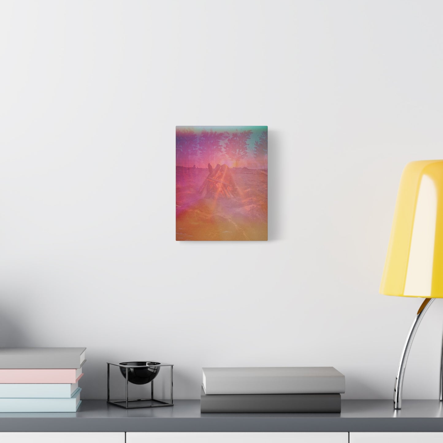 Colorful Mixed Media, Fire Canvas