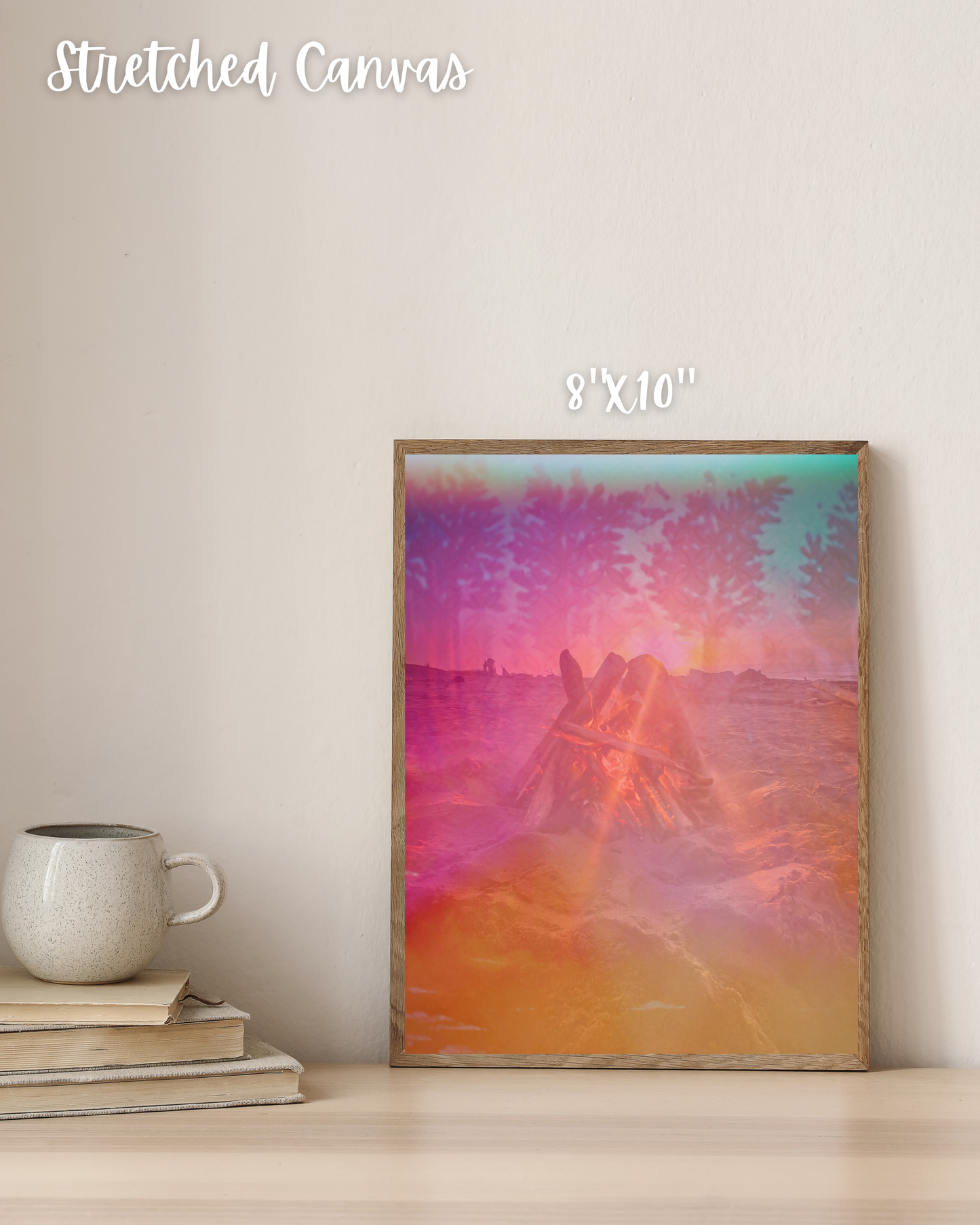 Colorful Mixed Media, Fire Canvas