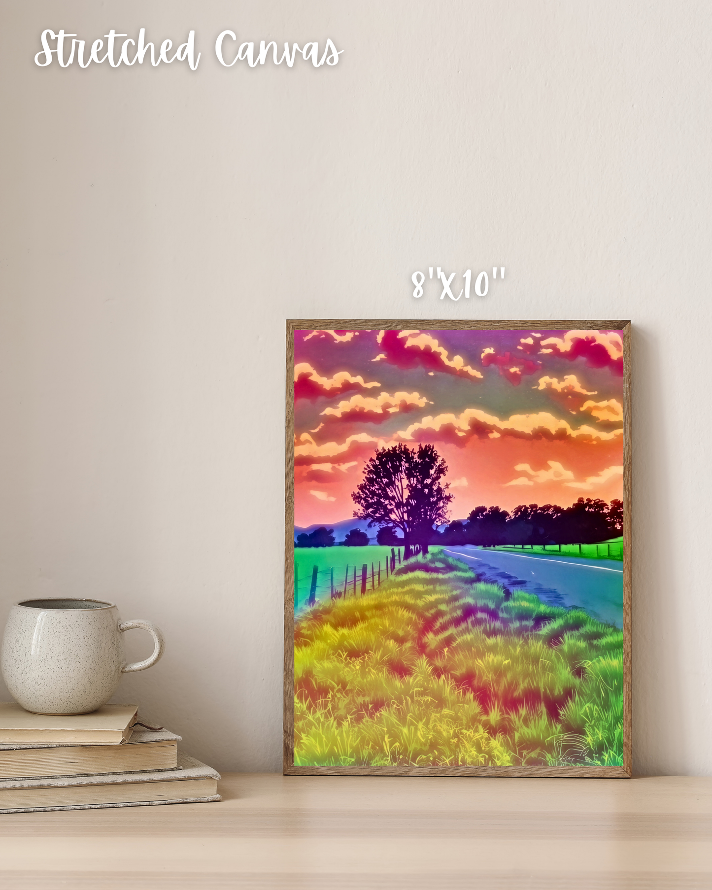 Country Road, Vibrant Landscape Art