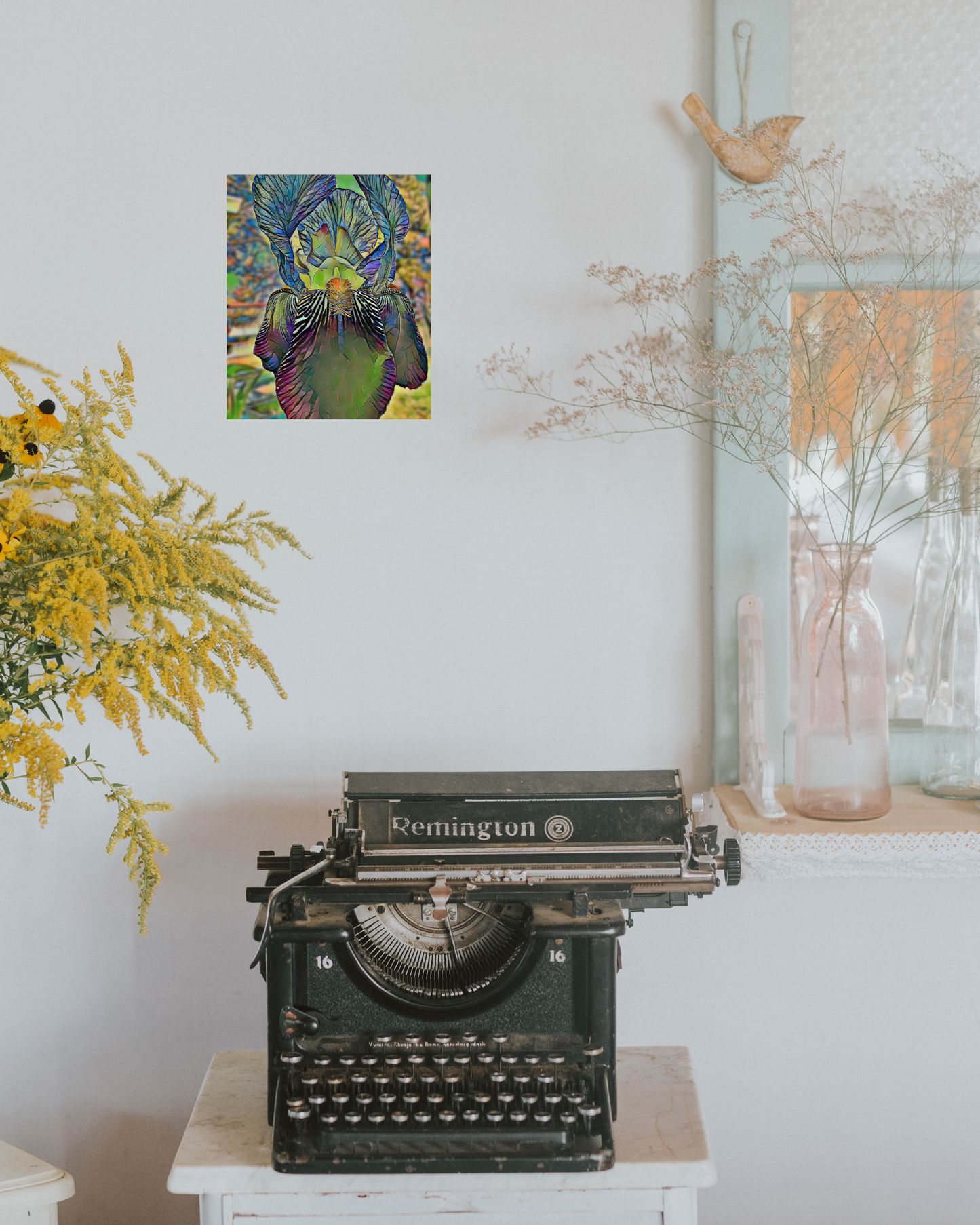 Colorful Iris Art, Canvas Print