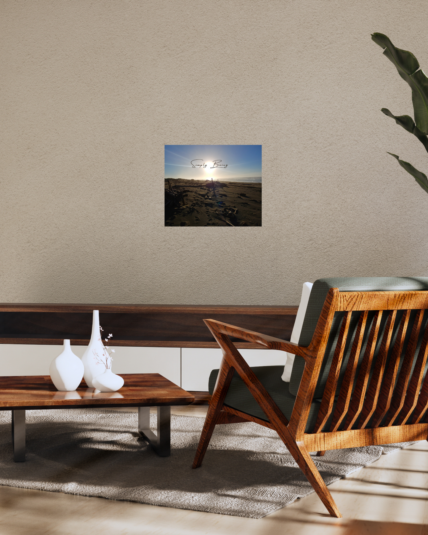 Simply Being, Driftwood Beach Print