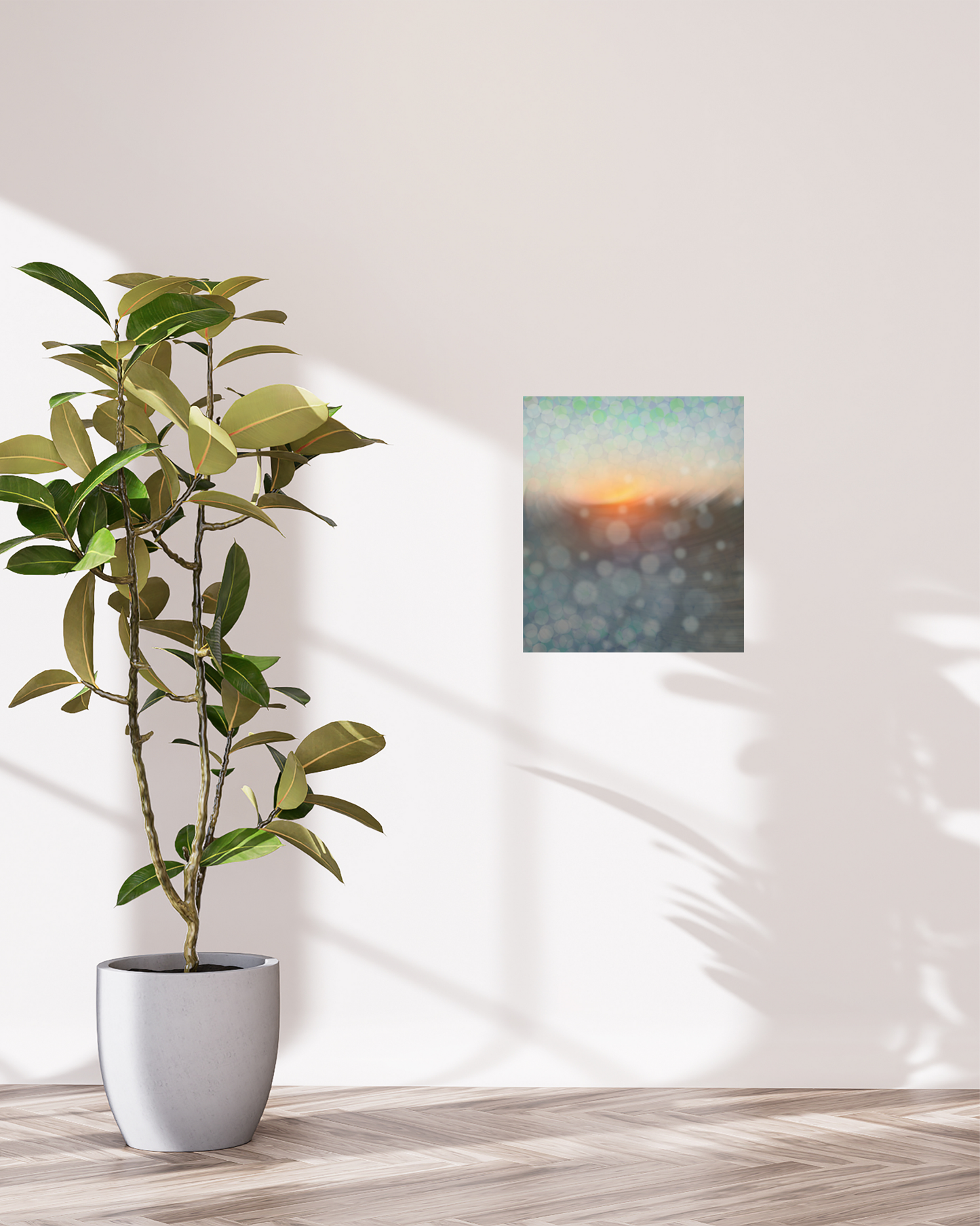 Abstract Sunset Canvas, 8x10"