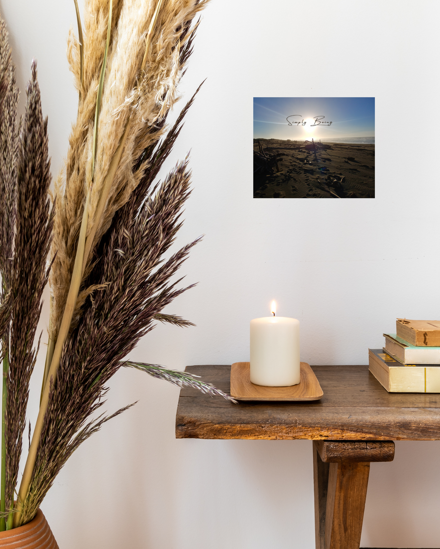 Simply Being, Driftwood Beach Print