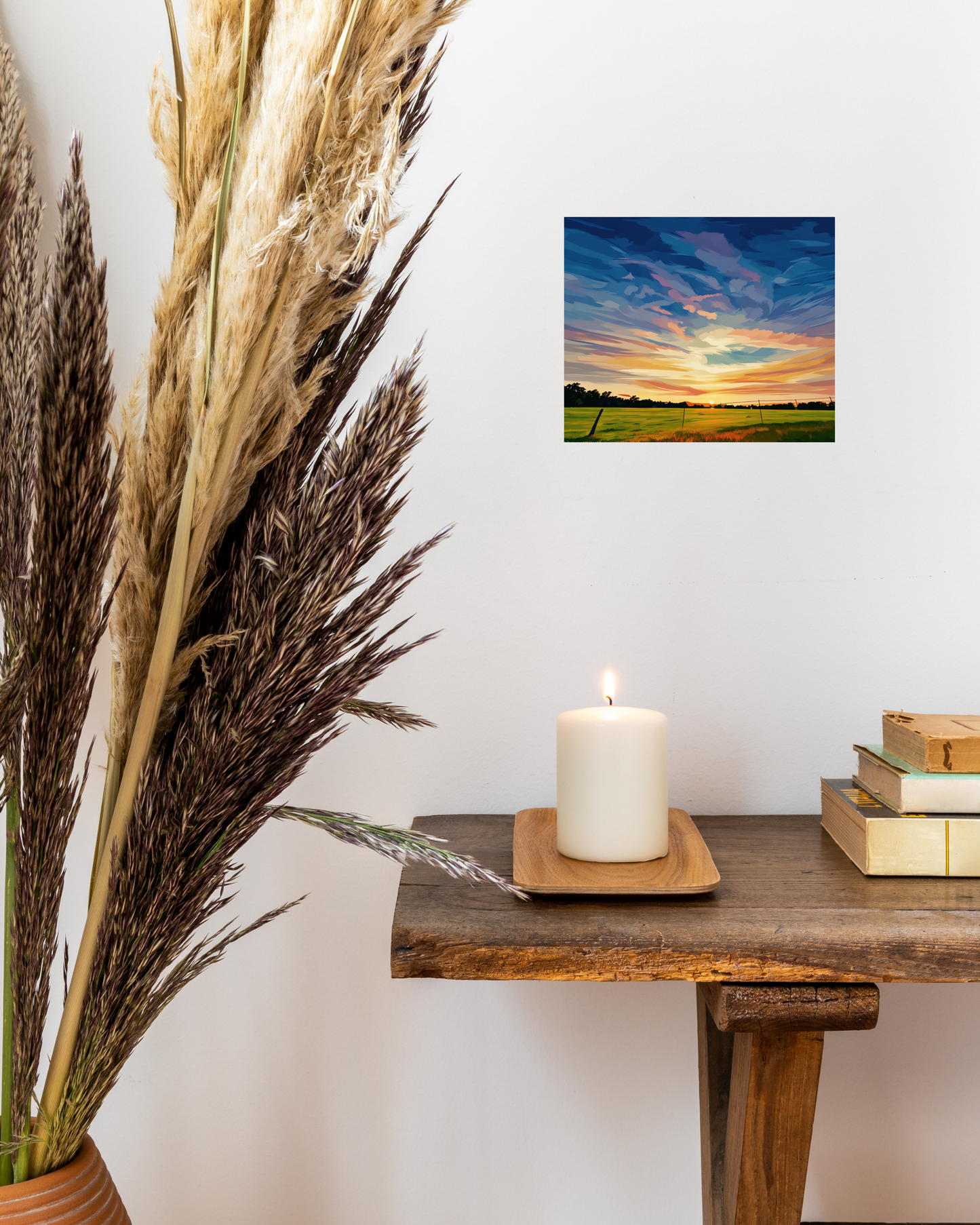 Golden Hour Sunset, Matte Canvas Print