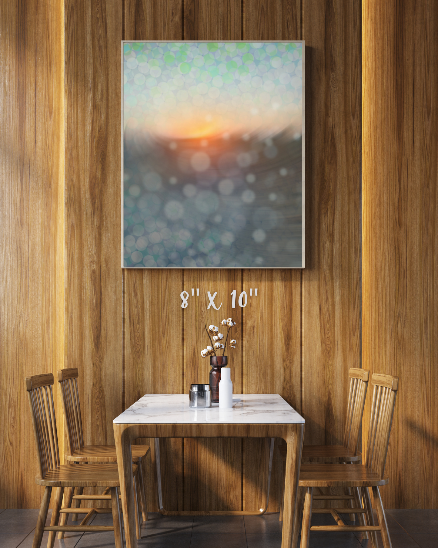Abstract Sunset Canvas, 8x10"