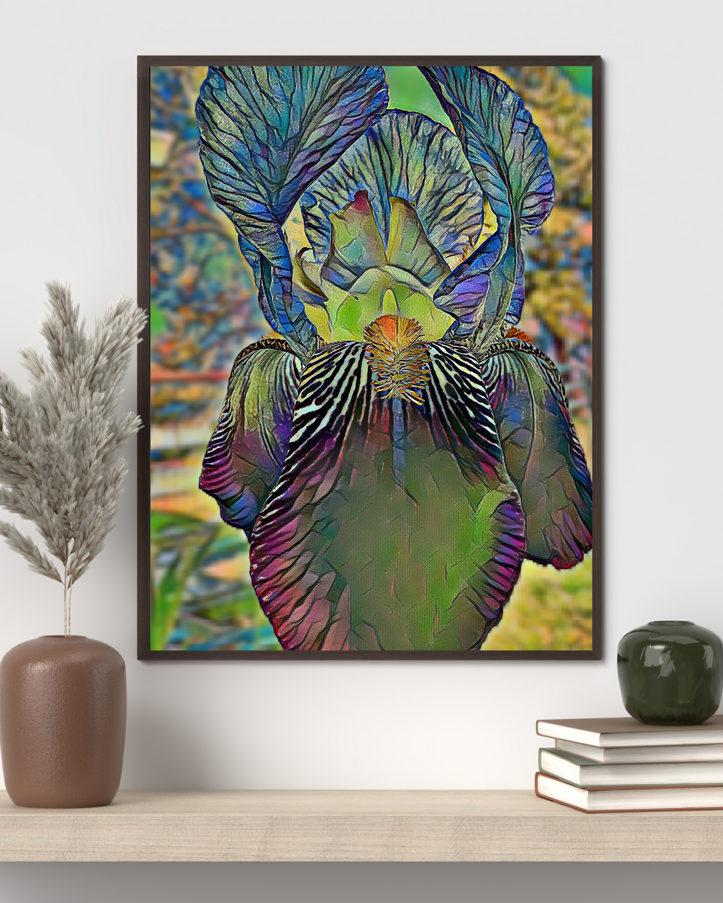 Colorful Iris Art, Canvas Print