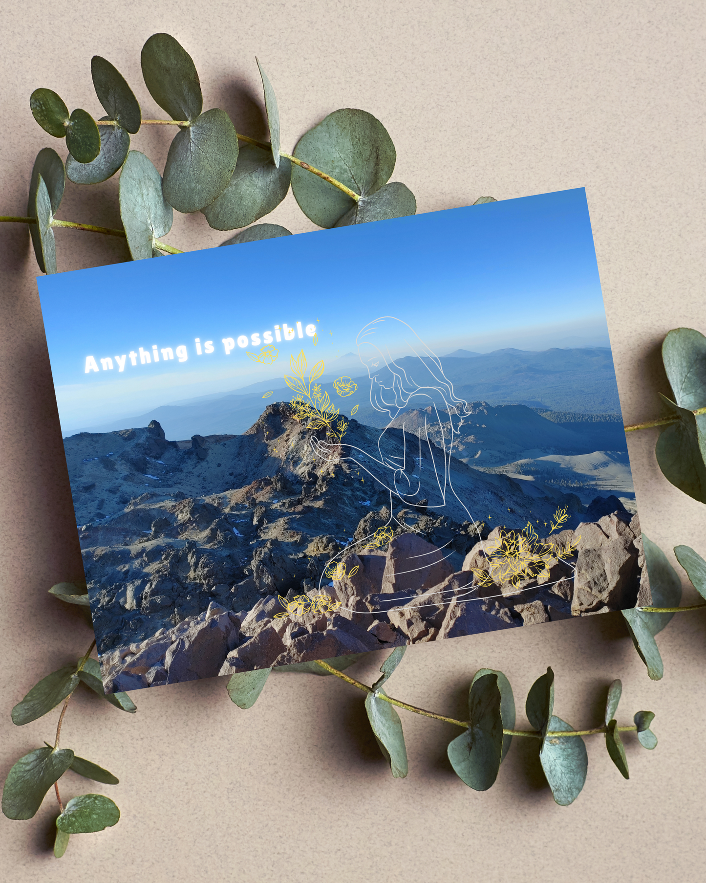 Mountaintop Canvas Art, Anything Is Possible