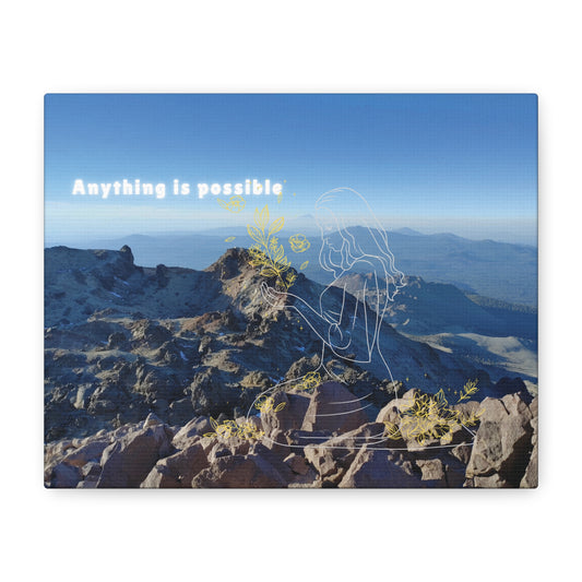 Mountaintop Canvas Art, Anything Is Possible
