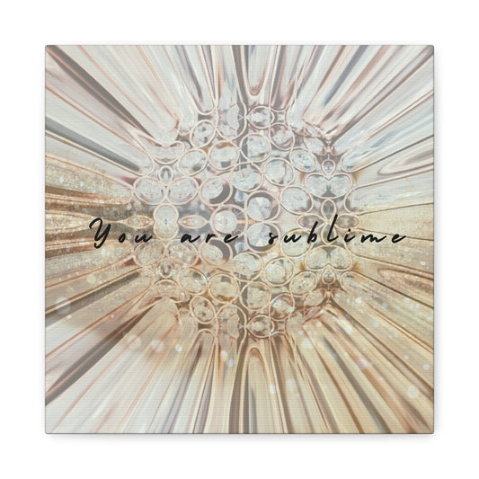 Sublime Wall Art Canvas, Inspirational Home Decor 12x12