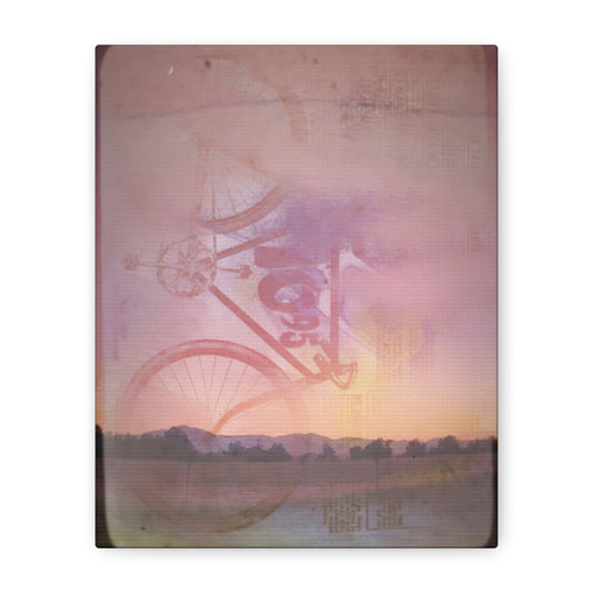 Layered Sunset View at Dusk, 8x10"