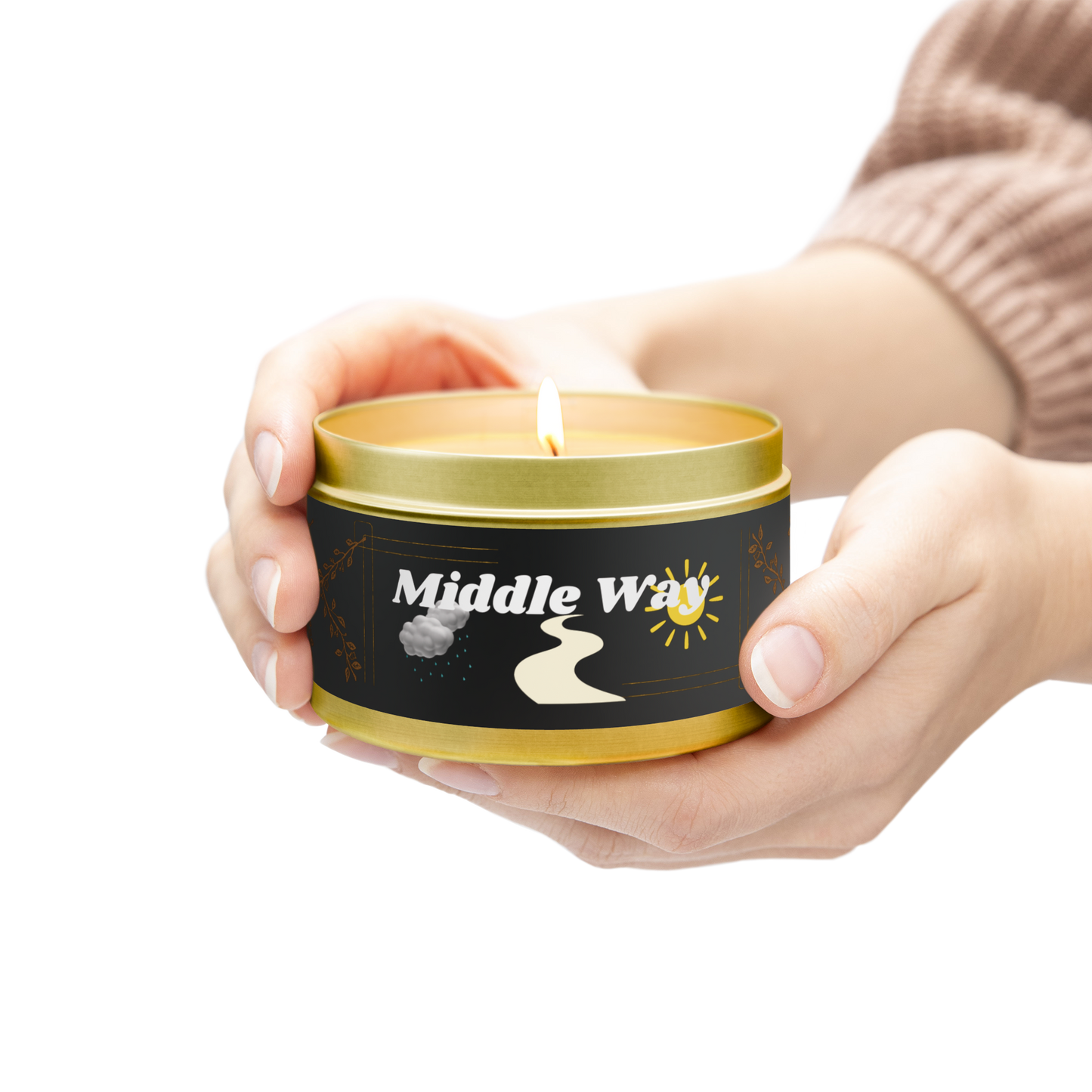 Mahayana Buddhist Philosophy Candle, Middle Way