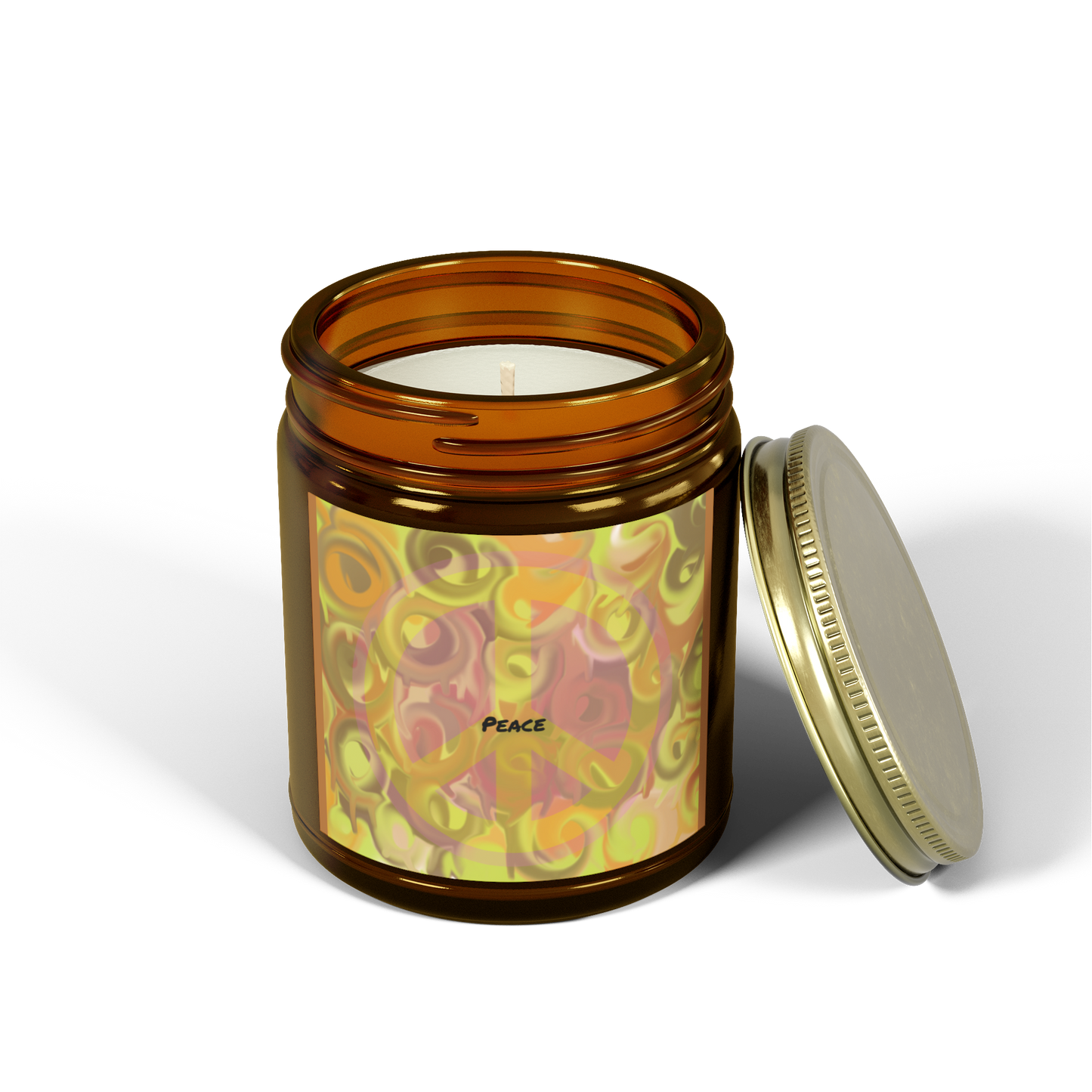 Peace Sign Symbol, Mindful Scented Candle