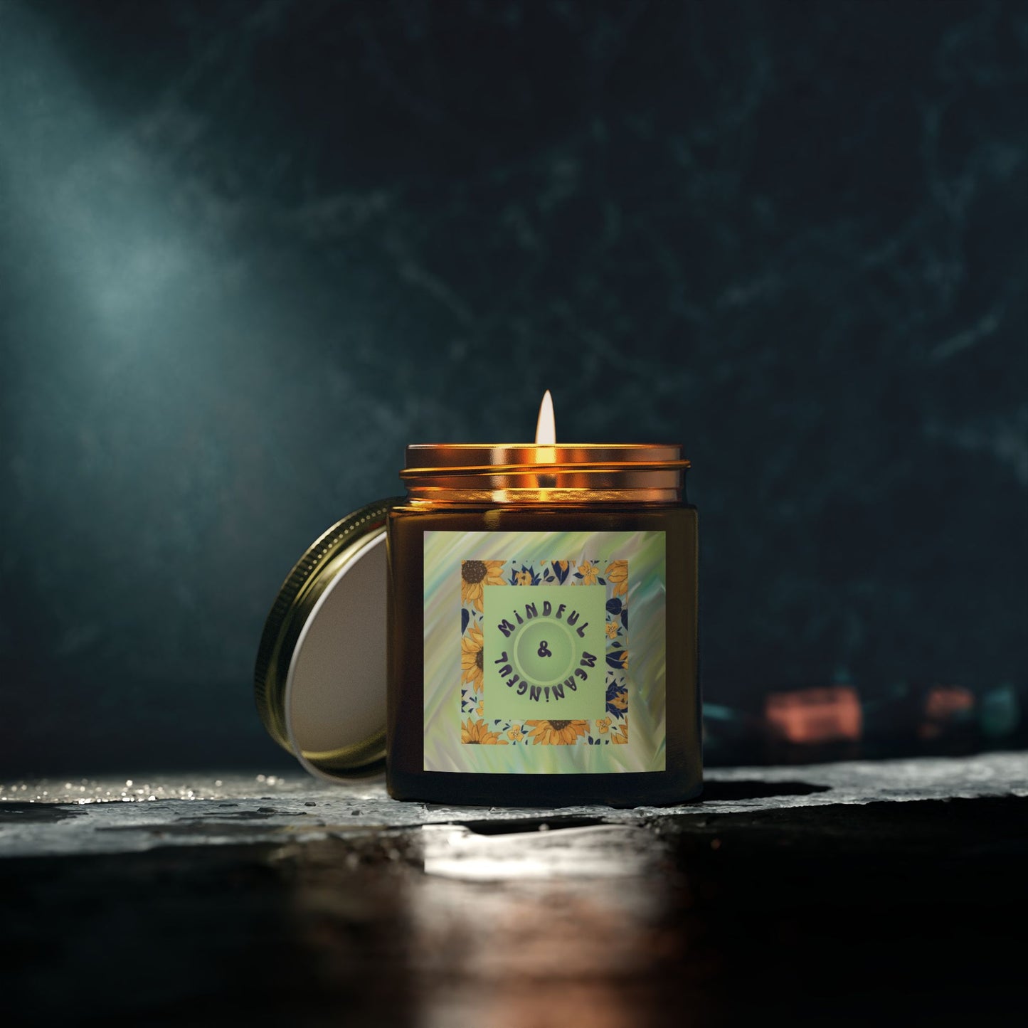 Mindful Meaningful, Coconut Apricot Mindset Candle