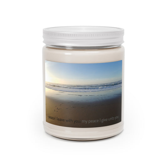 Gospel Scripture Candle, Peace I leave With you, My Peace I Give