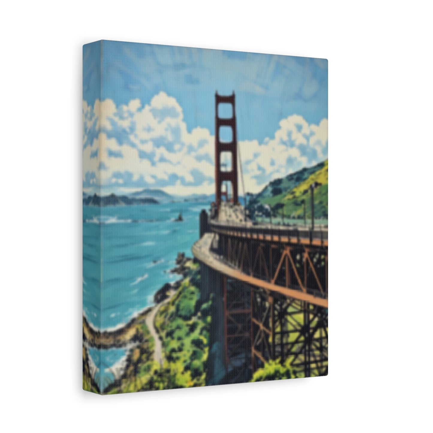 Golden Gate Bridge Canvas, 8x10"