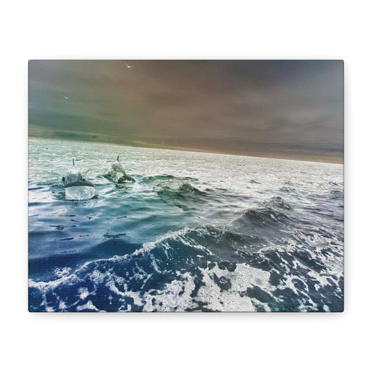 Chromatic Ocean Life, 8x10"