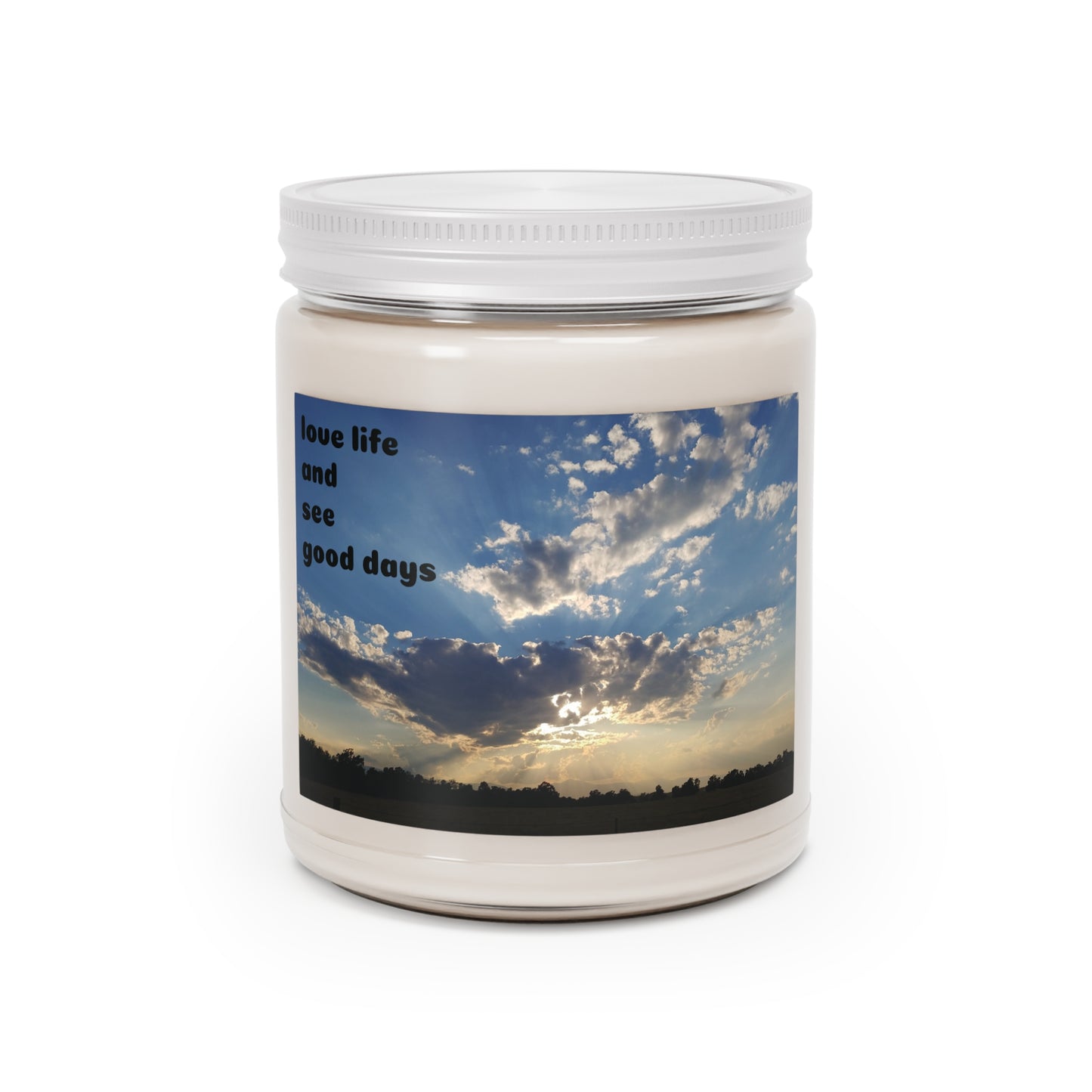 Mindfulness Wisdom Candle, Love Life See Good Days