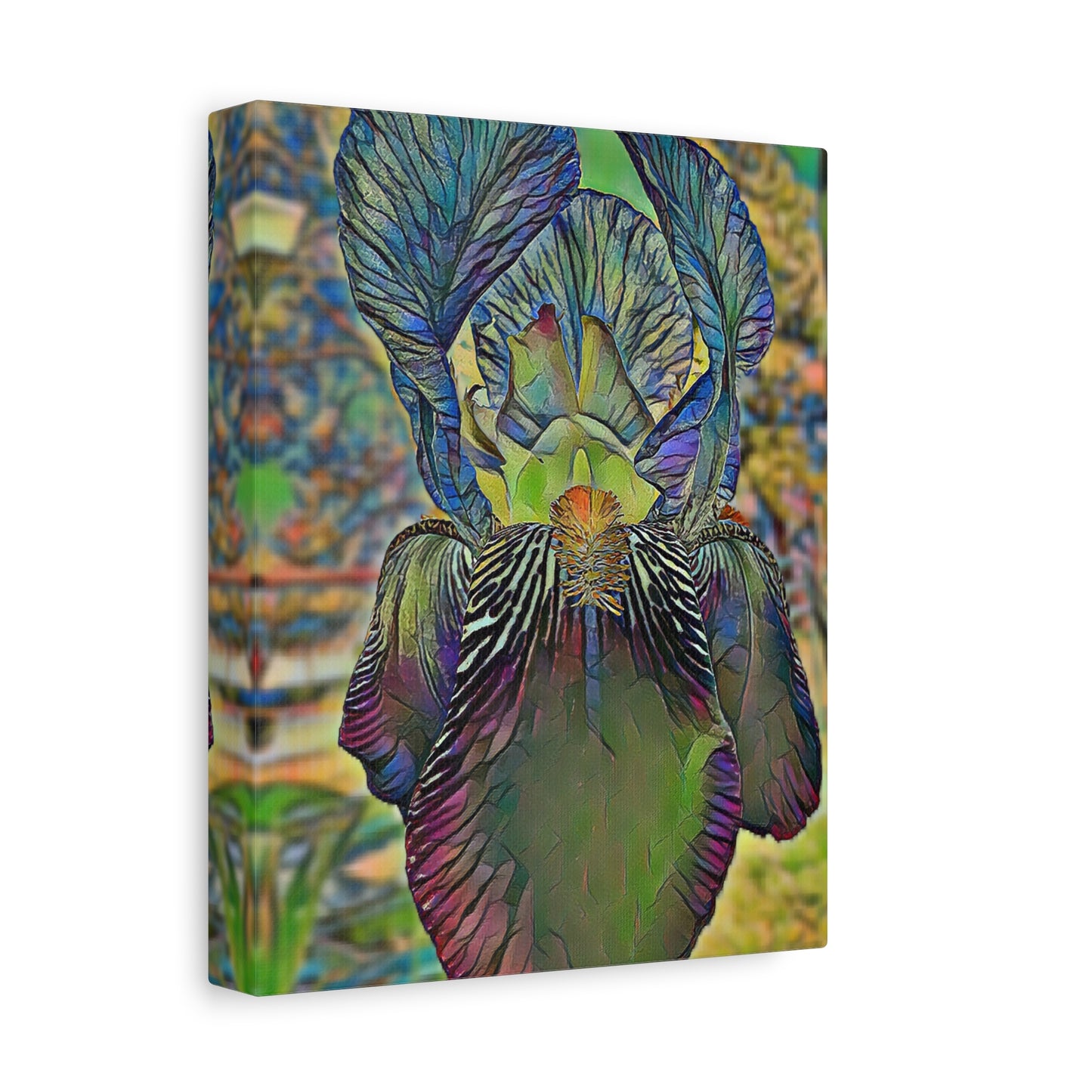 Colorful Iris Art, Canvas Print