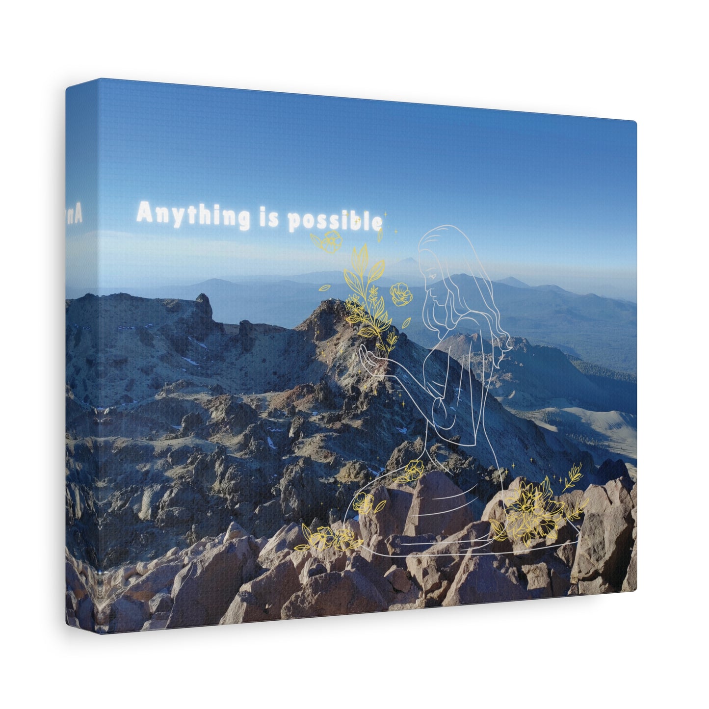 Mountaintop Canvas Art, Anything Is Possible