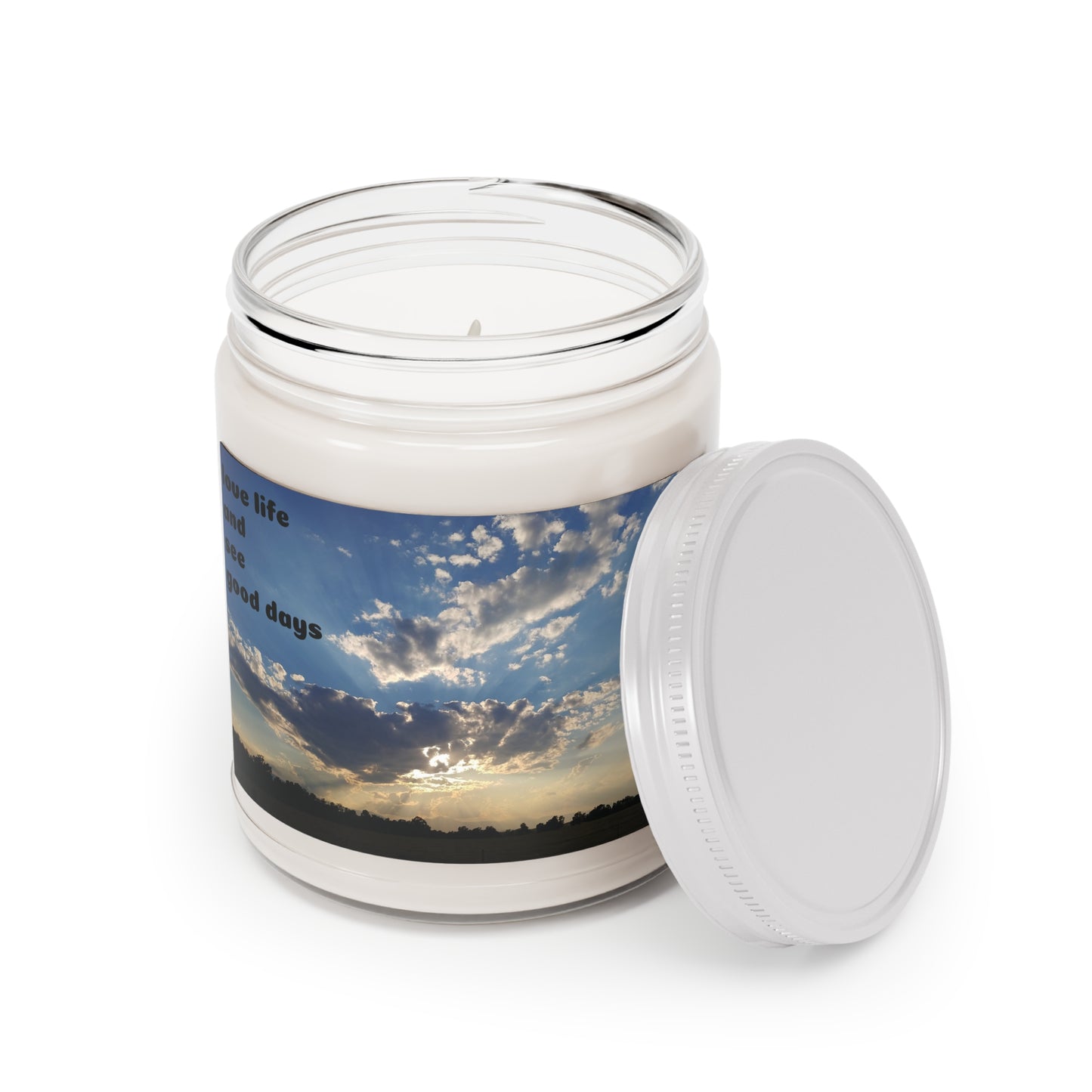 Mindfulness Wisdom Candle, Love Life See Good Days