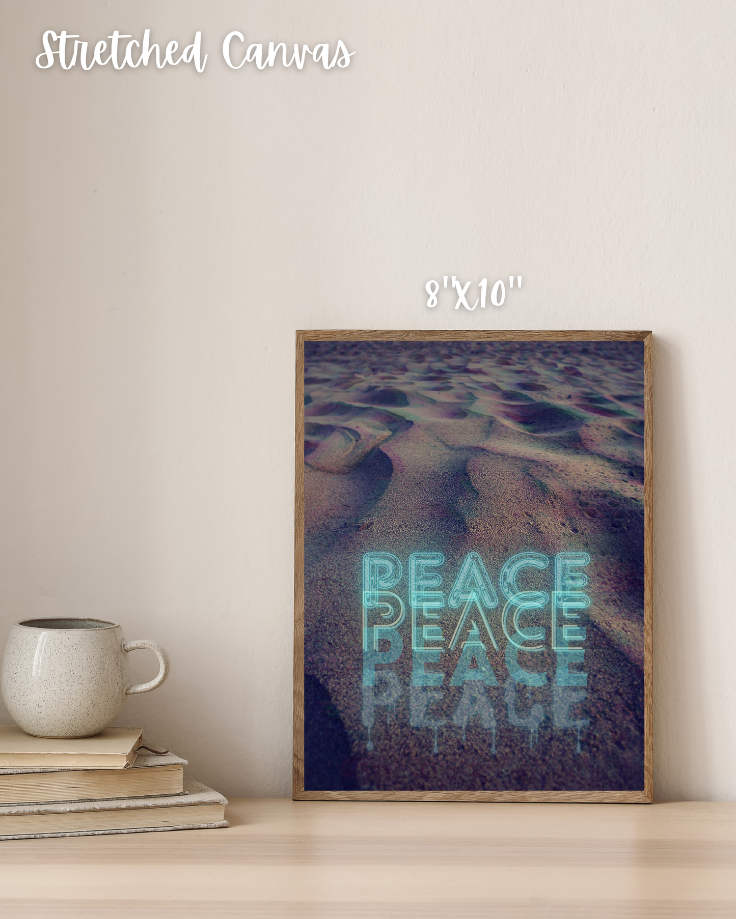 Peace Drip, 8x10" Canvas