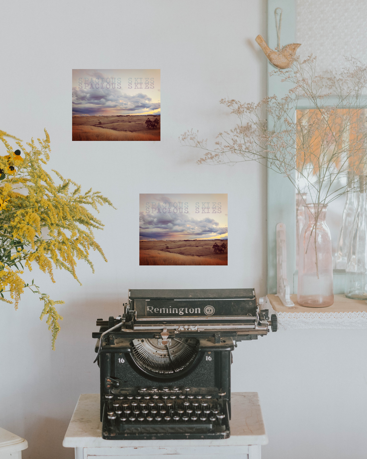 Cotton Candy Skies, Rural Sunset Print