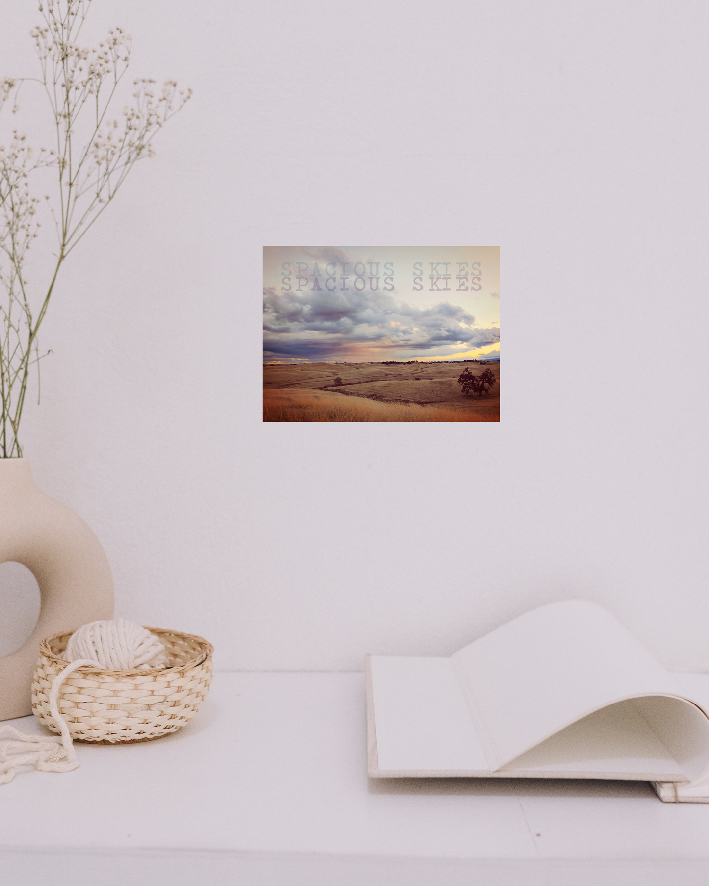 Cotton Candy Skies, Rural Sunset Print