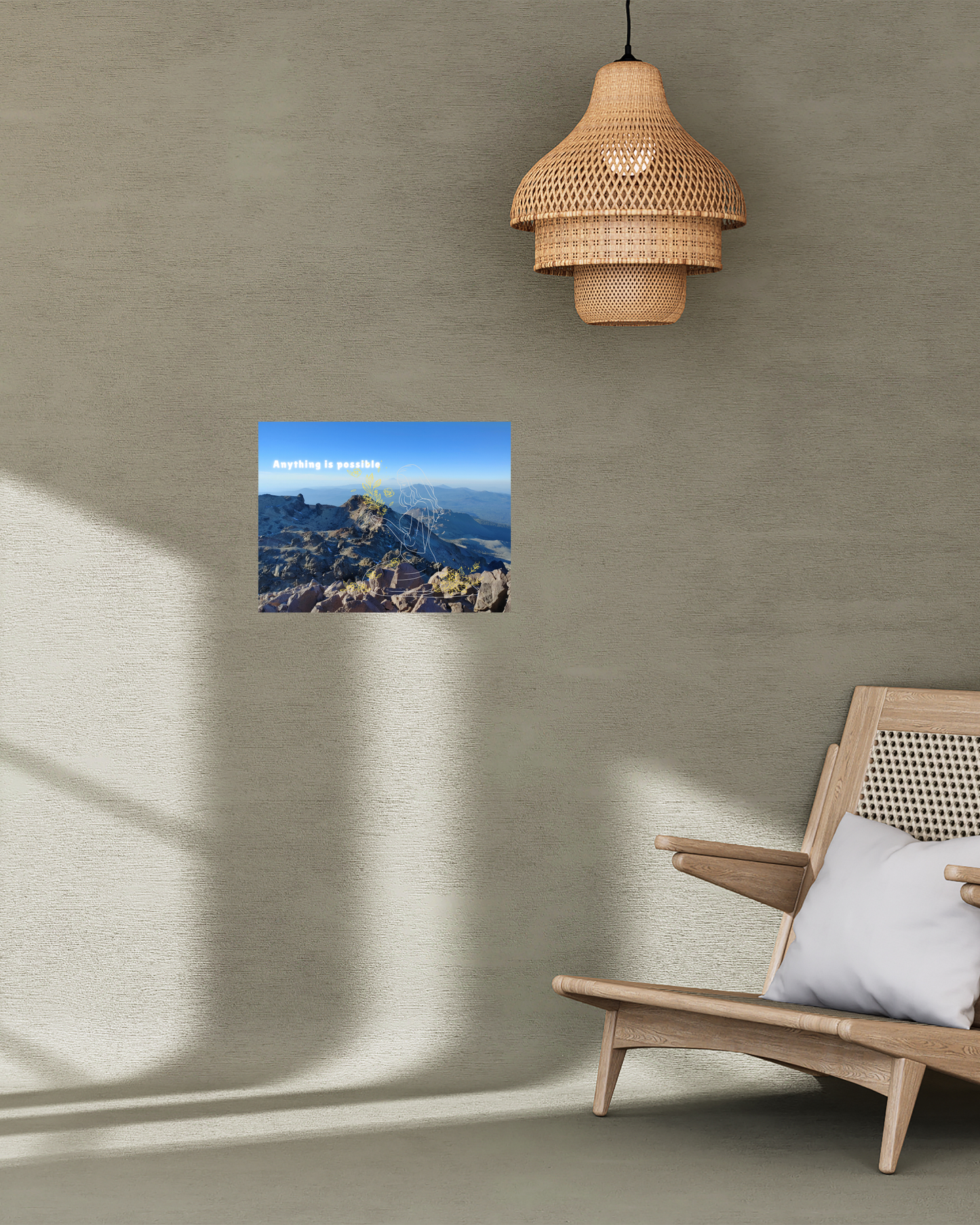 Mountaintop Canvas Art, Anything Is Possible