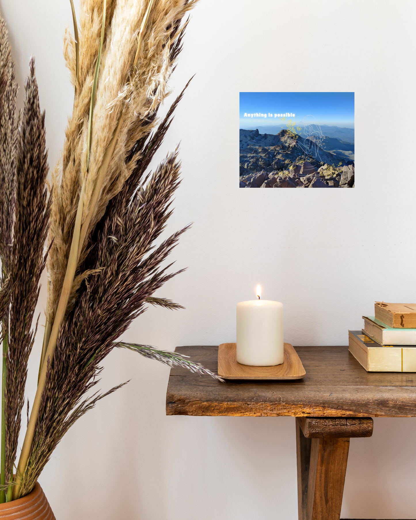 Mountaintop Canvas Art, Anything Is Possible