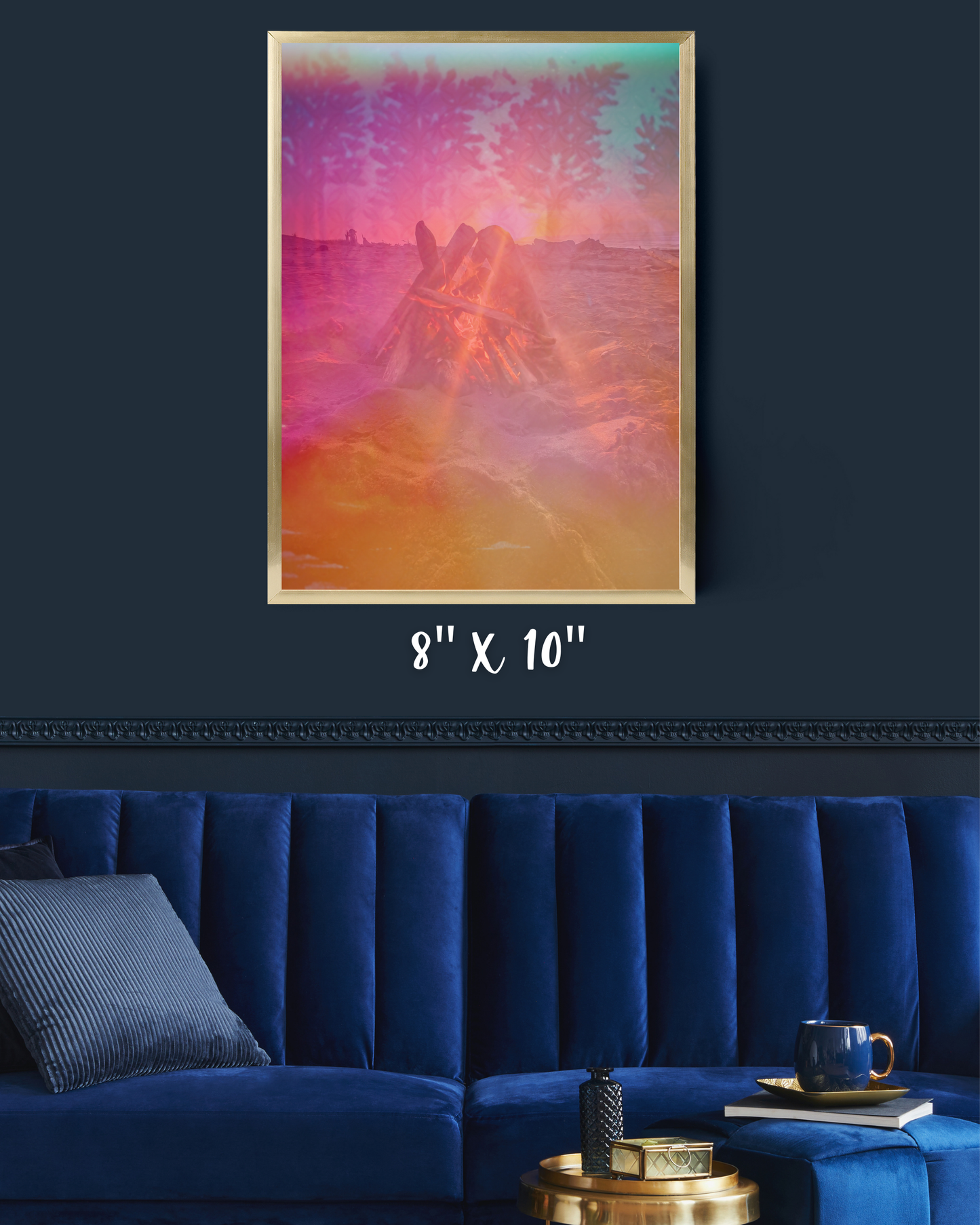 Colorful Mixed Media, Fire Canvas